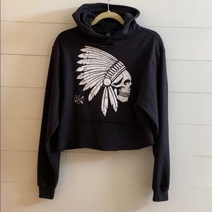 THE DRIVE Cropped Hoodie